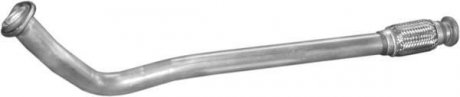 Глушитель, алюм. сталь, передн. часть Mercedes 207D-410D 89-91 POLMOSTROW 13.270 (фото 1)