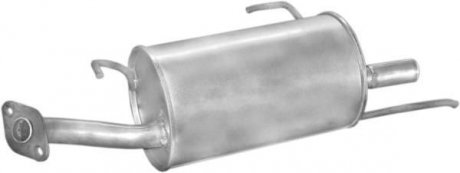 Глушитель (задняя часть) алюминизированная сталь Nissan Almera SD 1,4i, 1,6i POLMOSTROW 15.08 (фото 1)