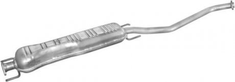 Глушитель алюм. сталь, средн. часть Opel Vectra 1.8i/2.0i 16V 95- POLMOSTROW 17.281 (фото 1)
