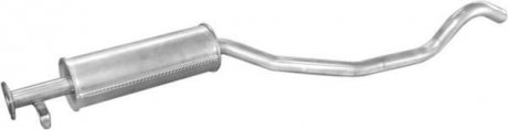 Глушитель, алюм. сталь, середн. часть Opel Vectra 1.6 kat 88-95 POLMOSTROW 17.43 (фото 1)