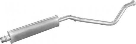 Глушитель алюм. сталь, средн. часть Peugeot 307/ 307CC 2.0i -16V 01- POLMOSTROW 19.220 (фото 1)