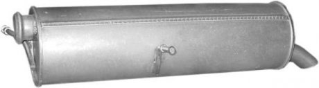 Глушитель (задняя часть) алюминизированная сталь Peugeot 307 2.0 HB (01-05)/Citroen C4 2.0 HB, Coupe (04-07) POLMOSTROW 19.221 (фото 1)