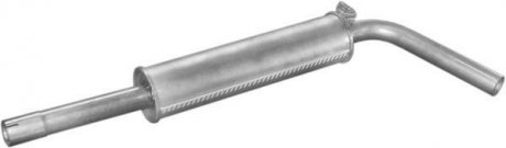 Резонатор (средняя часть) алюминизированная сталь Skoda Fabia 1.4 (00-) POLMOSTROW 24.34 (фото 1)