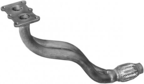 Глушитель, алюм. сталь, передн. часть Skoda Octavia 1.6i 02/97-09/04 75kW POLMOSTROW 24.54 (фото 1)