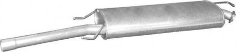 Глушитель алюм. сталь, средн. часть Toyota RAV 4 2.0i 16V 4X4 (5 D) ; 2.4 American version POLMOSTROW 26.325 (фото 1)