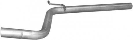 Труба соеденительная (средняя) алюминизированная сталь VW Caddy III 1.9 TDi (05-) POLMOSTROW 30.288 (фото 1)