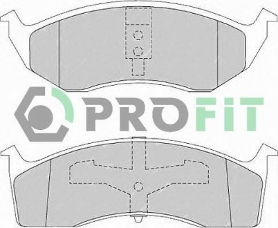 Колодки гальмівні дискові PROFIT 5000-1098 (фото 1)
