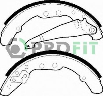 Колодки гальмівні барабанные PROFIT 5001-0409 (фото 1)