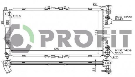 Радиатор охолоджування PROFIT PR 3030A3 (фото 1)