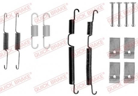 Комплект пружинок колодок ручника Hyundai Getz/i10/i20/Opel Agila 02- QUICK BRAKE 105-0017 (фото 1)
