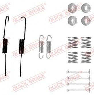 Комплект пружинок колодок ручника Toyota Hilux IV 83-88/Yaris 05- QUICK BRAKE 105-0879 (фото 1)