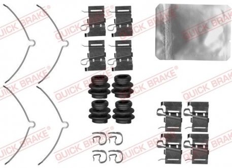 Планка супорта (переднього) прижимна (к-кт) Lexus ES/LS/RX/Toyota Rav4 08- (Advics) QUICK BRAKE 109-0001 (фото 1)