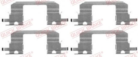 Планка супорта (переднього) прижимна (к-кт) Suzuki Forester/Impreza/Legacy I-III 89-09 (Akebono) QUICK BRAKE 109-1672 (фото 1)