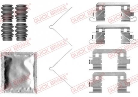 Планка супорта (переднього) прижимна (к-кт) Honda Jazz III 08- (Akebono) QUICK BRAKE 109-1811 (фото 1)