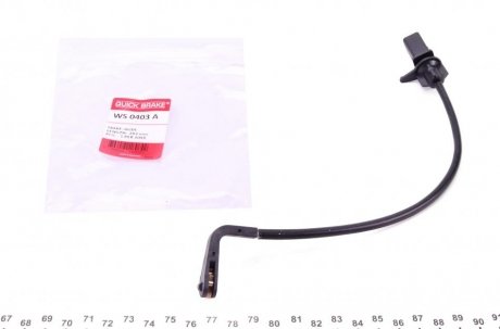Датчик зносу гальмівних колодок (передніх) Audi A4/A5/Q5 15- (L=283mm) QUICK BRAKE WS 0403 A (фото 1)