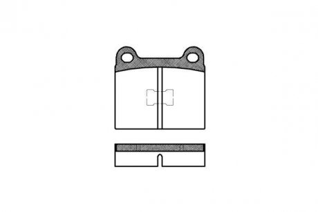 Колодка торм. диск. AUDI, VW передн. (пр-во) REMSA 0017.00 (фото 1)