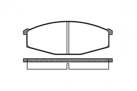 Колодка торм. диск. NISSAN PATROL передн. (пр-во) REMSA 0129.00 (фото 1)