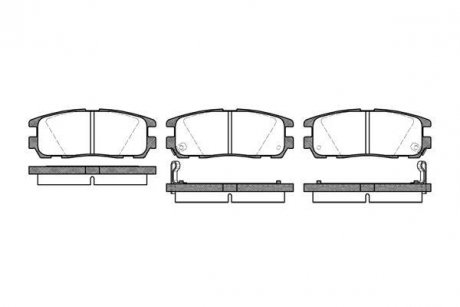 Колодка гальм. диск. GREAT WALL HOVER H3, OPEL FRONTERA задн. (вир-во) REMSA 0426.02 (фото 1)