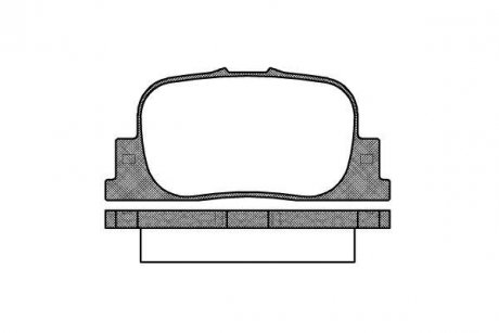 Колодка гальм. диск. TOYOTA CAMRY (08/96-11/01) задн. (вир-во) REMSA 0801.00 (фото 1)