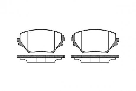 Колодка гальм. диск. TOYOTA RAV 4 II (XA2) передн. (вир-во) REMSA 0813.00 (фото 1)