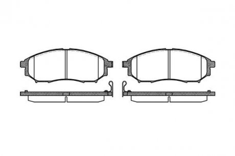 Колодка торм. диск. NISSAN QASHQAI, RENAULT KOLEOS передн. (пр-во) REMSA 0852.14 (фото 1)