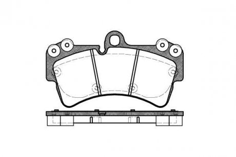 Колодка торм. диск. AUDI Q7, PORSCHE CAYENNE, VW TOUAREG передн. (пр-во) REMSA 0995.00 (фото 1)