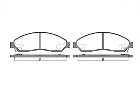 Колодка торм. диск. ISUZU D-MAX 2.5DITD 07-,3.0D 07-;RODEO 2.5 05- передн. (пр-во) REMSA 1098.14 (фото 1)