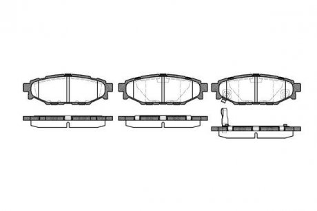 Колодка торм. диск. SUBARU LEGACY IV задн. (пр-во) REMSA 1136.01 (фото 1)