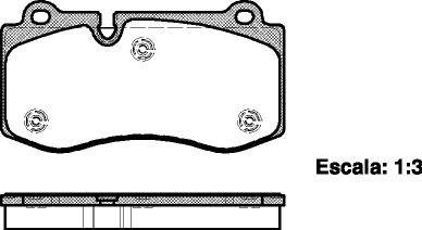 Колодка гальм. диск. MB E-CLASS W211, S-CLASS E W221 передн. (вир-во) REMSA 1202.00 (фото 1)