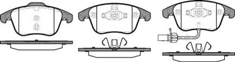 Колодка гальм. диск. SEAT ALHAMBRA 2010-; VW SHARAN 2010 - передн. (вир-во) REMSA 1219.11 (фото 1)