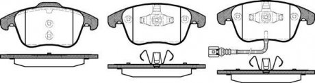 Колодка торм. диск. AUDI Q3 (06/11-) передн. (пр-во) REMSA 1219.21 (фото 1)