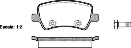 Колодка гальм. диск. FORD GALAXY 06-,S-MAX 06-;VOLVO S60,V60 10- задн. (вир-во) REMSA 1236.00 (фото 1)