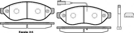 Колодка торм. диск. CITROEN JUMPER,FIAT DUCATO,PEUGE BOXER 06- передн. (пр-во) REMSA 1237.01 (фото 1)