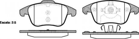 Колодка торм. диск. CITROEN C4, C4 PICASSO передн. (пр-во) REMSA 1249.00 (фото 1)