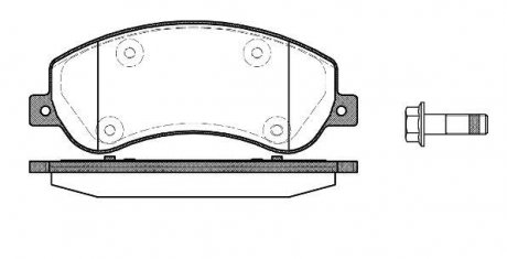 Колодка торм. диск. VW AMAROK (09/10-)передн. (пр-во) REMSA 1250.00 (фото 1)