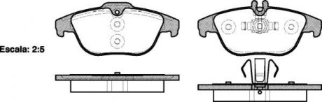 Колодка торм. диск. MB C-CLASS(W204) 180-350 07-,GLK-CLASS200-350 08- задн. (пр-во) REMSA 1305.00 (фото 1)