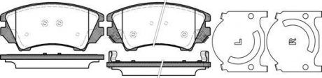 Колодка гальм. диск. OPEL INSIGNIA передн. (вир-во) REMSA 1375.12 (фото 1)