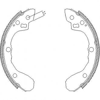 Колодка торм. барабан. KIA SEPHIA 1,5 1,6 1,8 95- задн. (пр-во) REMSA 4060.00 (фото 1)