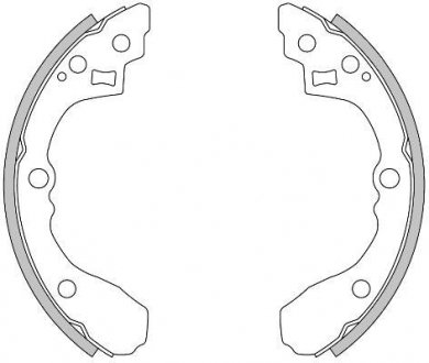 Колодки гальмівні барабанные REMSA 4275.00 (фото 1)