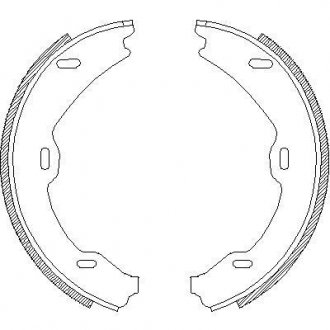 Колодка гальм. барабан. MB S-CLASS(W220) 280-600 -05 задн. (вир-во) REMSA 4706.01 (фото 1)