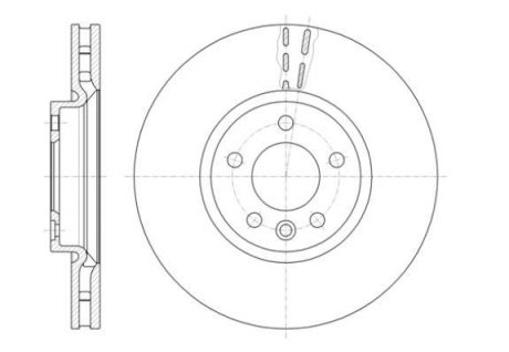 Диск тормозной VW TRANSPORTER V 2.0 03-, MULTIVAN V 09- передн. (пр-во) REMSA 61420.10 (фото 1)