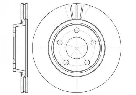 Диск тормозной AUDI/VW A4/A8/PASSAT передн. вент. (пр-во) REMSA 6548.10 (фото 1)