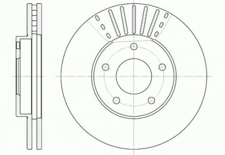 Тормозной диск REMSA 6681.10 (фото 1)