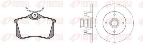 Комплект гальмівний задн. SEAT CORDOBA, TOLEDO 01/91-10/99, VW GOLF 08/91-09/97 (вир-во) REMSA 8263.02 (фото 1)