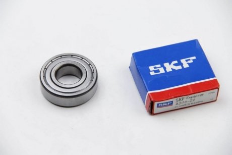 Підшипник кульковий d>30 SKF 6204-2Z (фото 1)