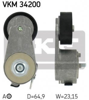 Натяжний ролик SKF VKM 34200 (фото 1)