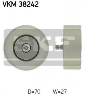 Натяжной ролик, поликлинового ремня (Пр-во) SKF VKM 38242 (фото 1)