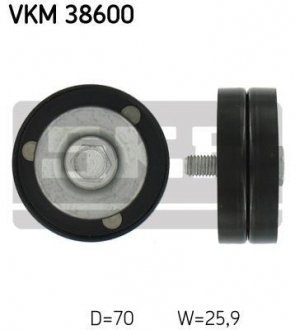 Натяжной ролик, поликлинового ремня (Пр-во) SKF VKM 38600 (фото 1)