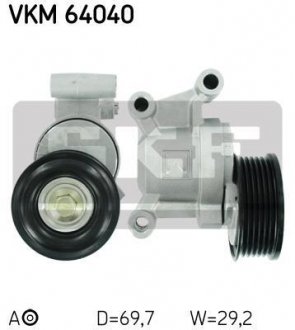 Натяжний ролик SKF VKM 64040 (фото 1)