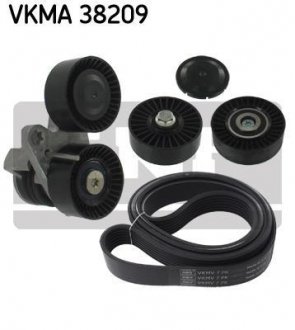 Комплект (ремень+ролики) SKF VKMA 38209 (фото 1)